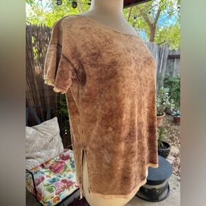 WE THE FREE Butter Soft Velvet Top Tee Size XS